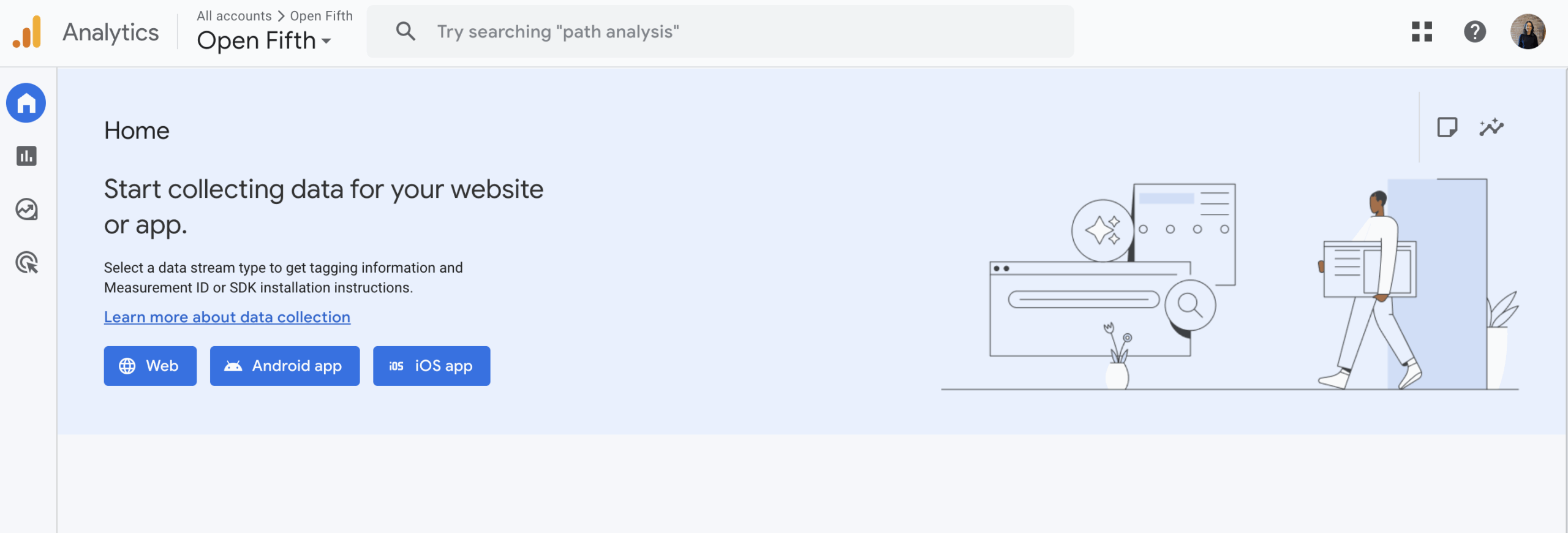 Cropped screenshot of Google Analyntics
